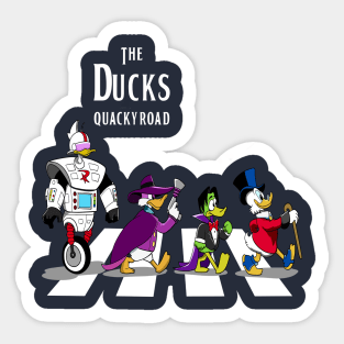 The Ducks quacky road Sticker